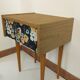 Light wood bedside
