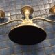 Silver metal chandelier