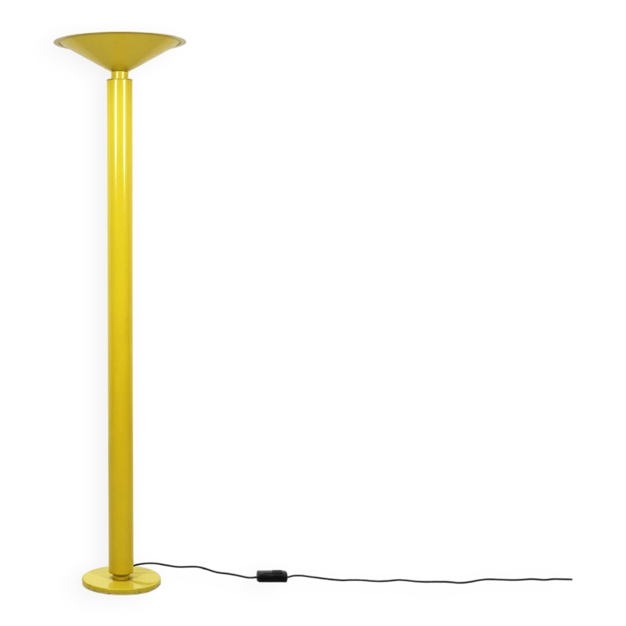 Italian metal floor lamp circa 1980 post Memphis