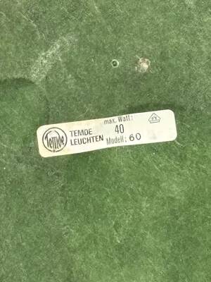 Midcentury space age large glass mushroom table lamprey Temde, 1960s