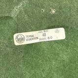 Midcentury space age large glass mushroom table lamprey Temde, 1960s