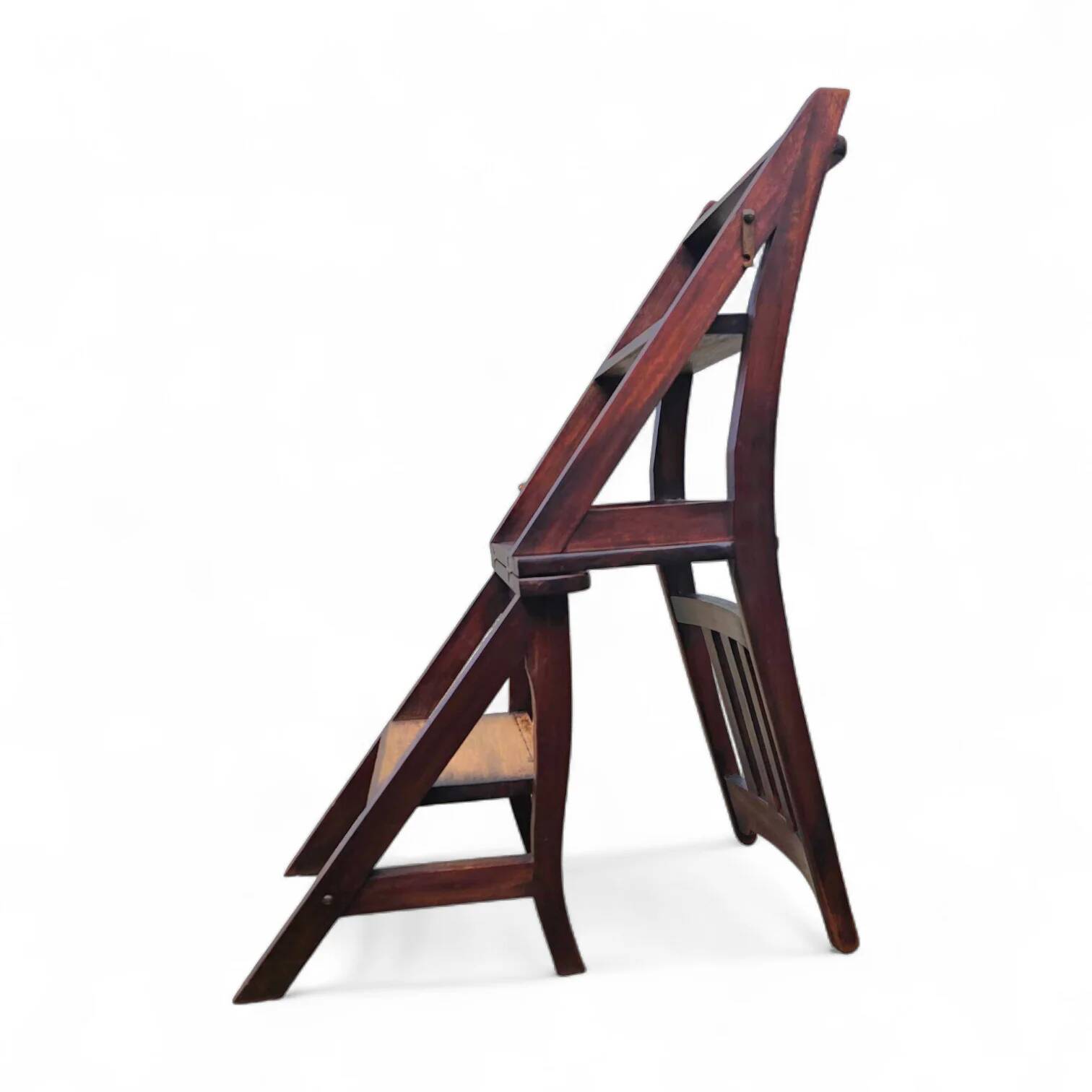 Franklin ladder chair / library chair / 4-step ladder chair / folding step stool chair