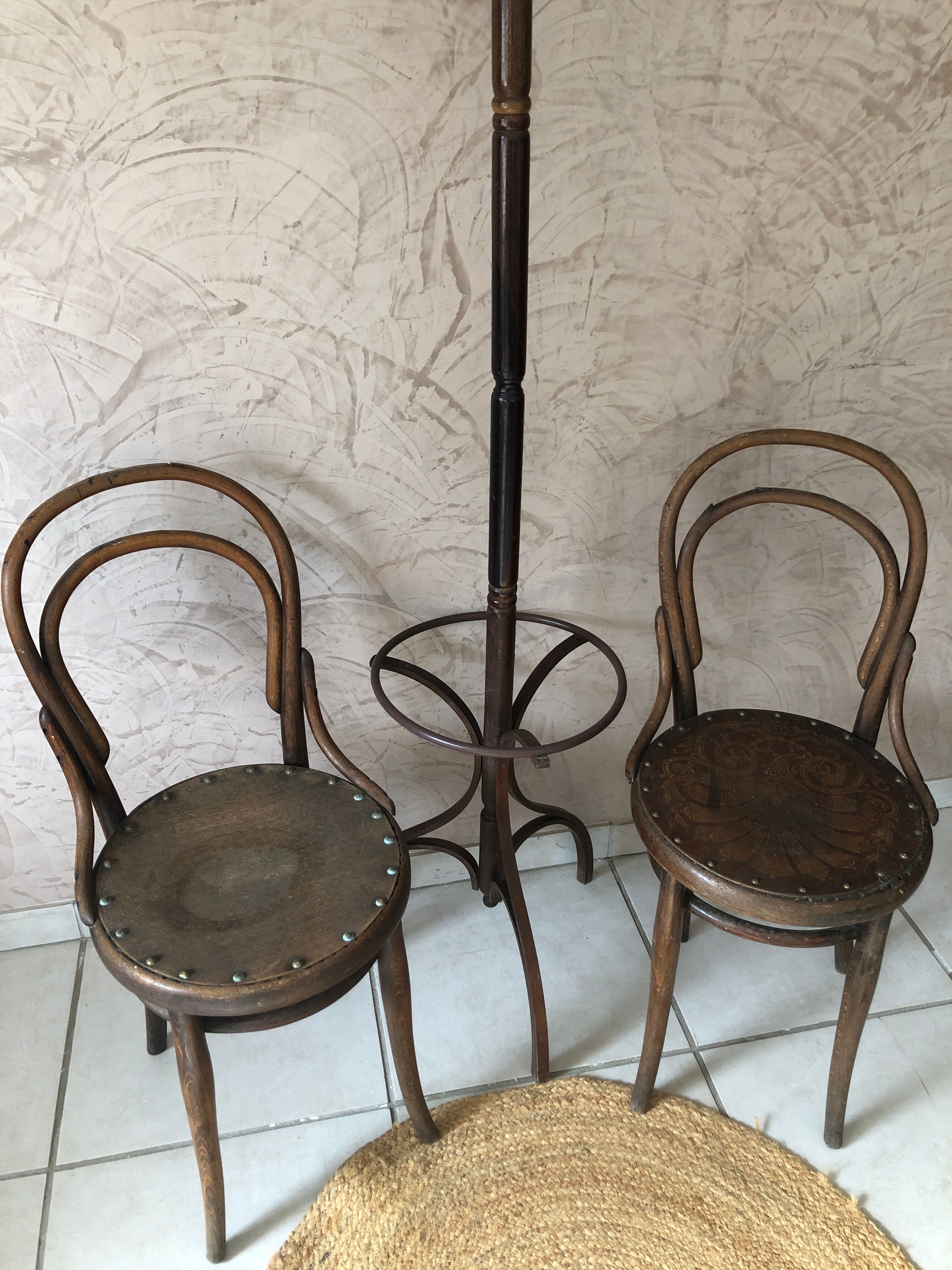 Pair of bistro chairs
