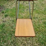 Projection cabinet from the 70s with two formica shelves