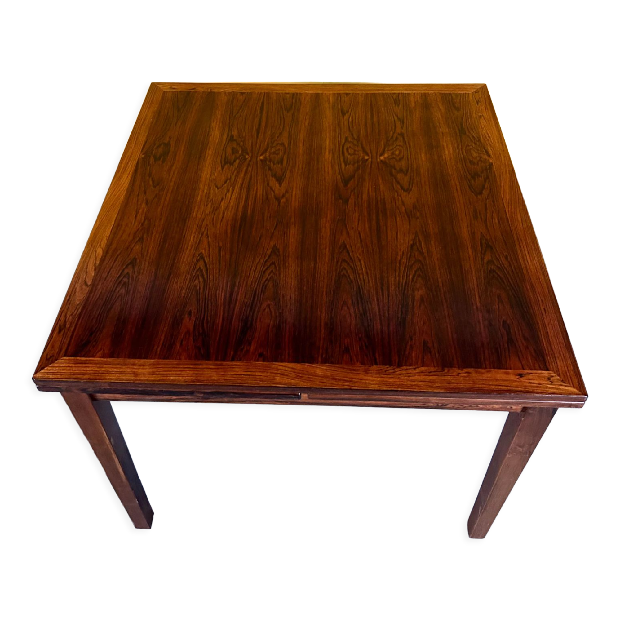 Danish vintage extendable rosewood dining table, 1960s