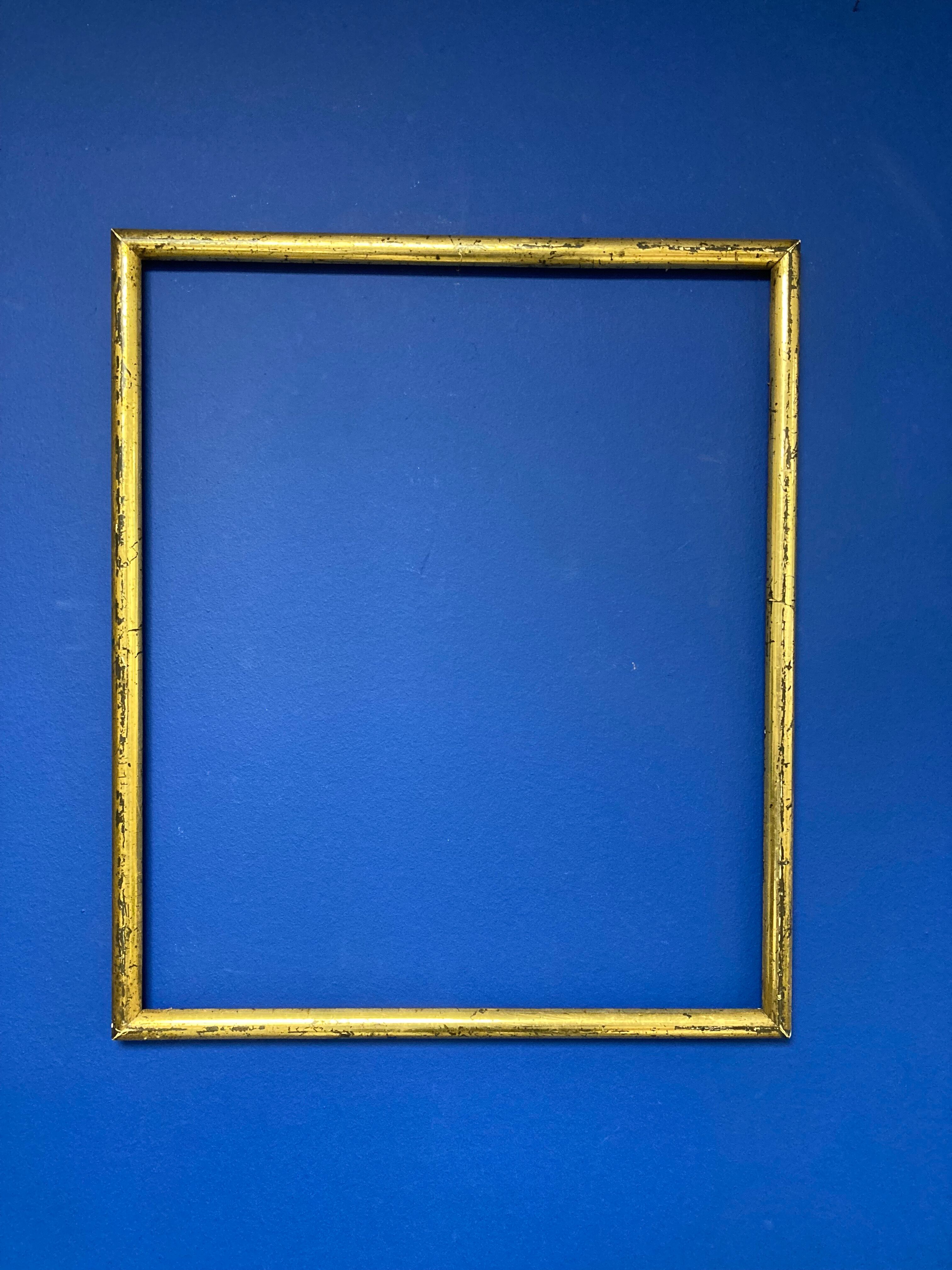 Vintage patinated golden frame
