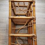 Wicker rattan shelf