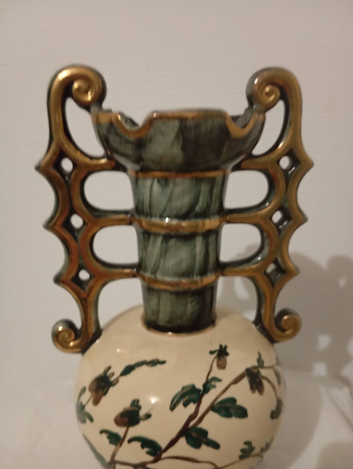 Vase porcelaine Belge Henri Béquet