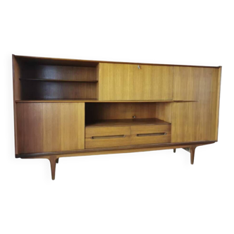 Scandinavian high teak sideboard