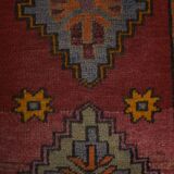 Vintage Turkish rug from Oushak, hand woven55x106 58x103 cm