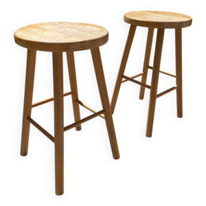 Paire de tabourets vintage
