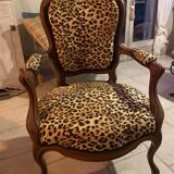 Louis Philippe period Leopard armchair