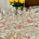Crystal wine glasses (bud-shaped foot)