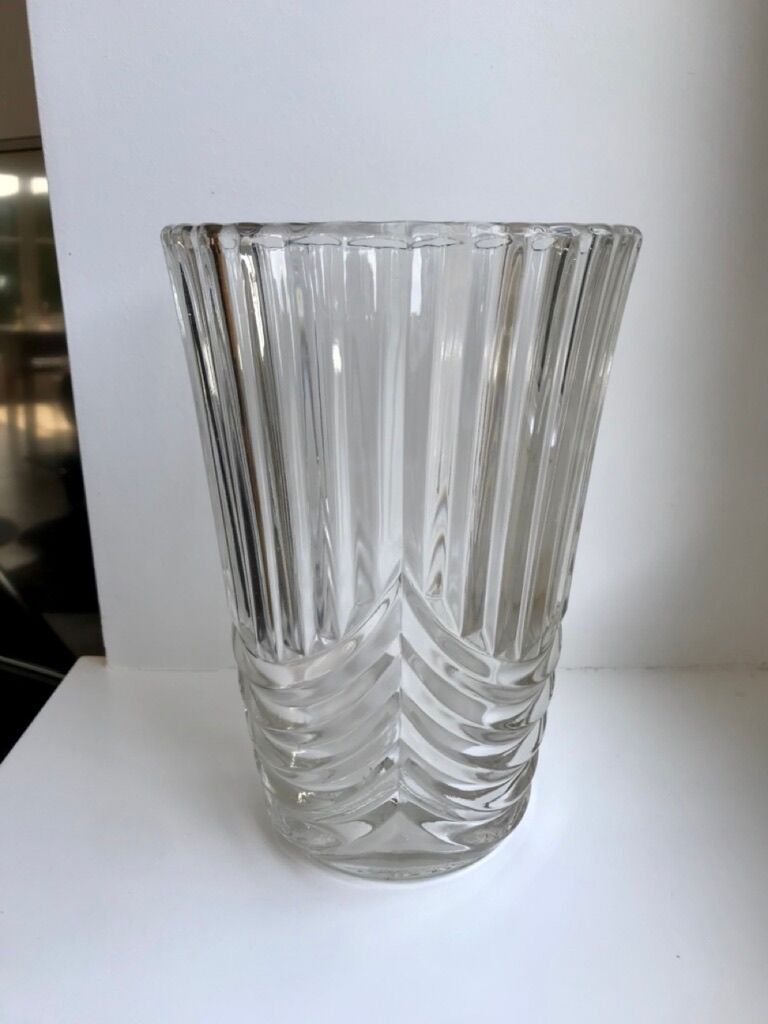 Art Deco crystal vase 40s