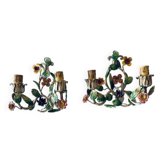 Pair of Italian wall lights