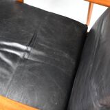 Fauteuil et repose-pieds par Ib Kofod-Larsen pour OPE, Suède