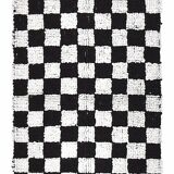 2x10 Checkered Turkish Vintage Runner Rug 69x294Cm