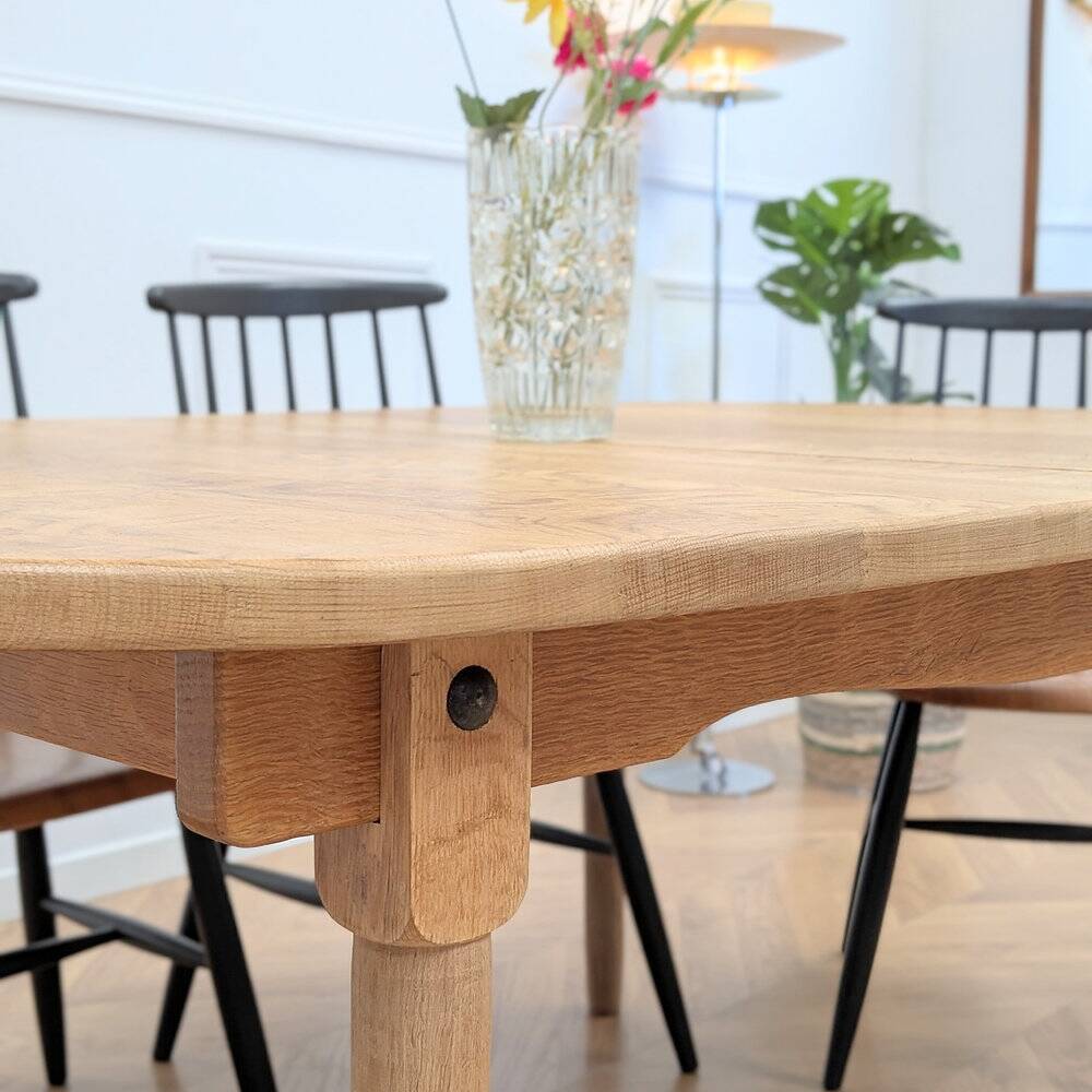 Vintage oak oval table
