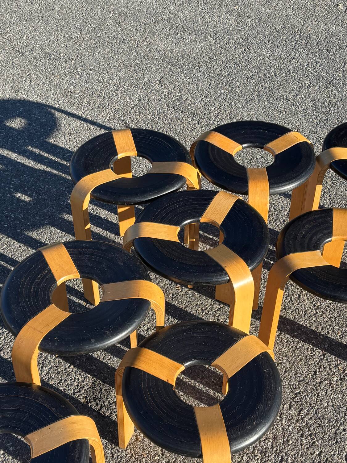 Set of Scandinavian stools TIGESEN SORENSEN