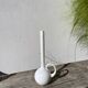 White opaline glass soliflore vase