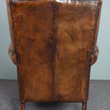 Armchair + sheepskin pouf