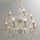 Maria Theresa Mid-Century Modern Italian 15-Light Crystal Chandelier, 1950s