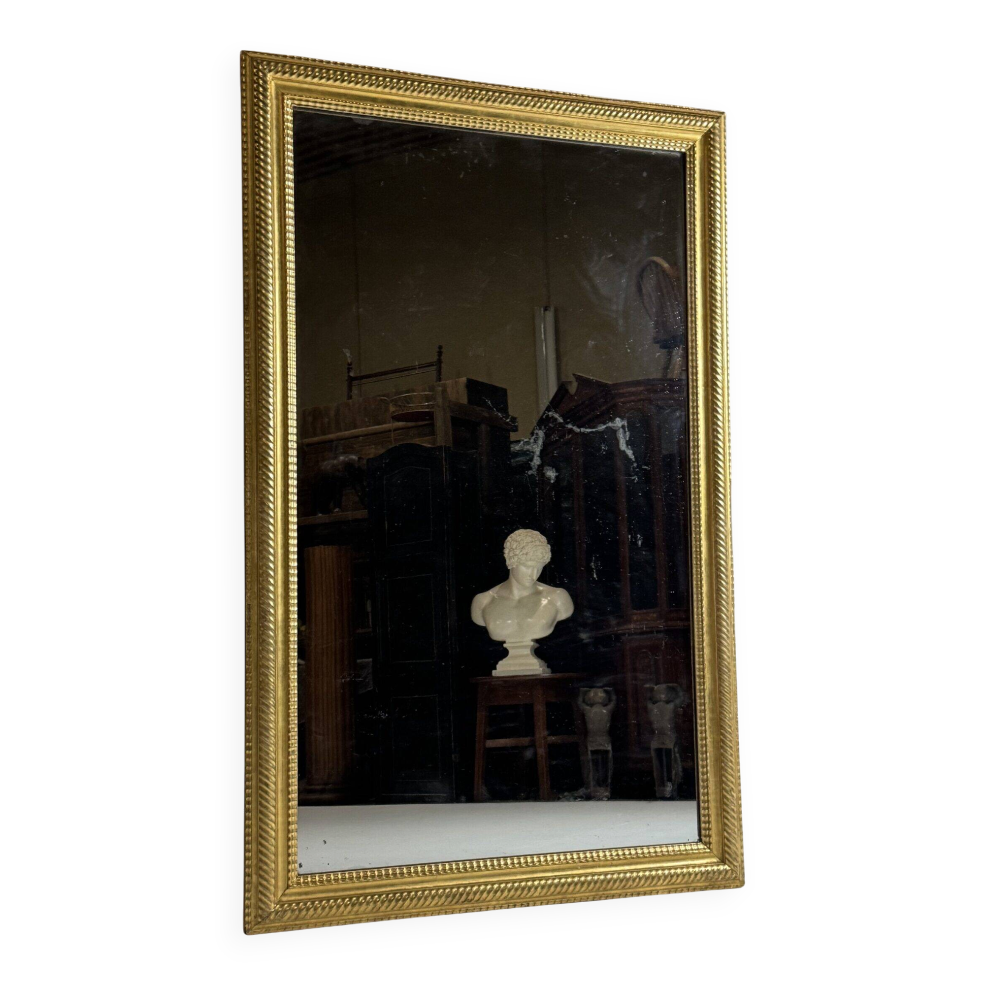Miroir à cadre ondulé français 187 cm