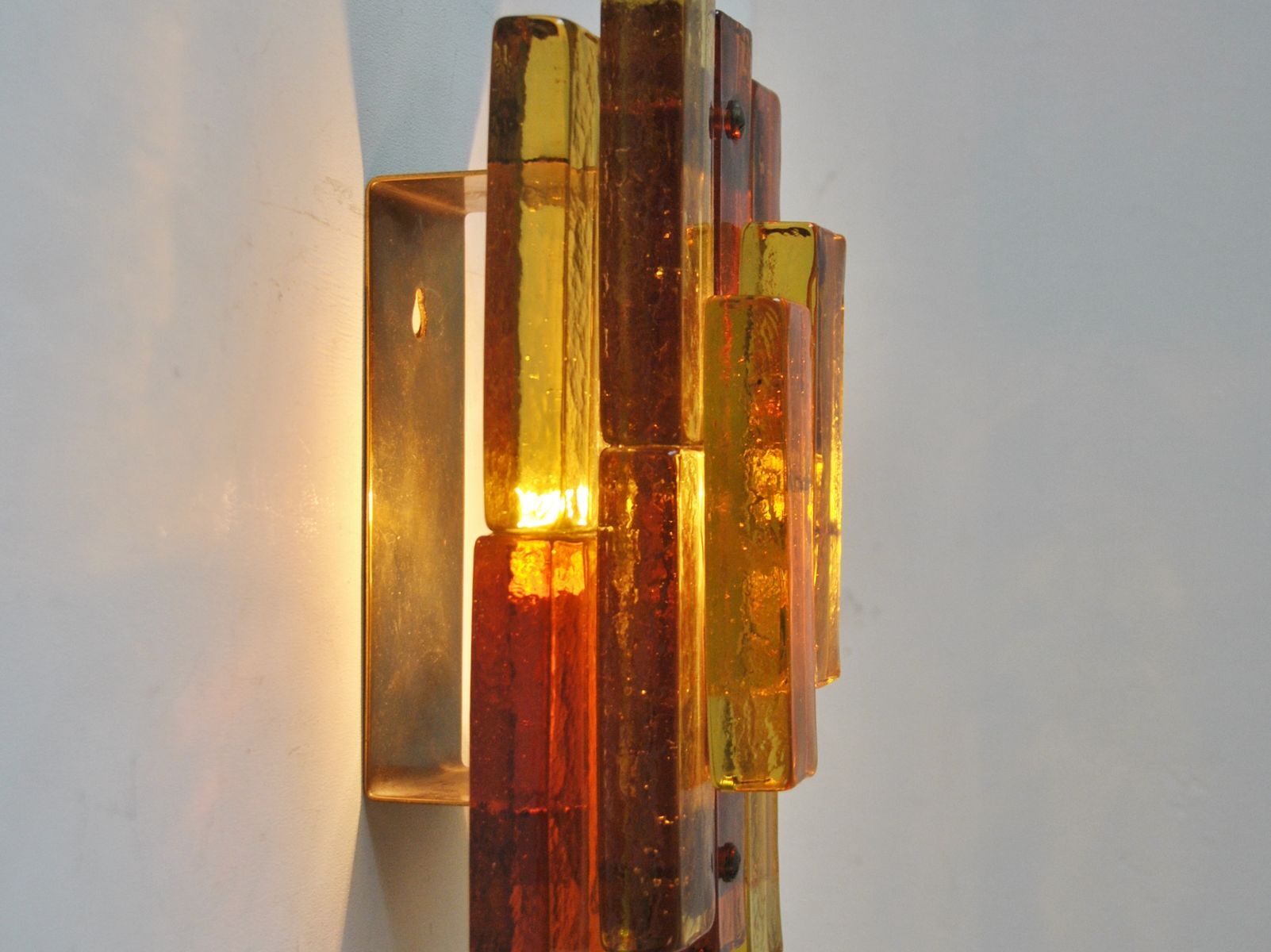 Glass wall applique by Svend Aage Holm Sorensen for Holm Sarensen - Co
