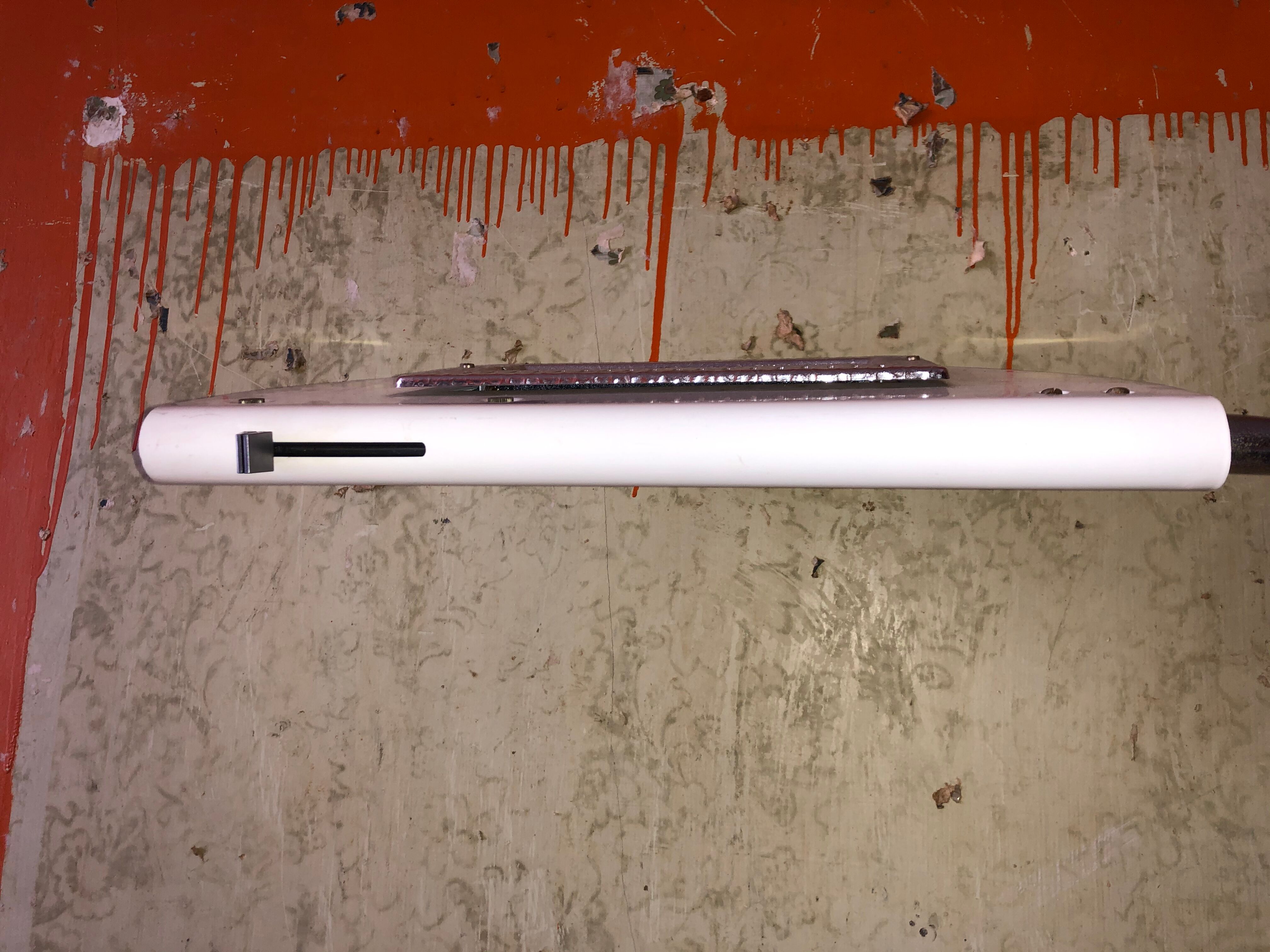 Halogen lamppost Bruno Gecchelin model Mezzaluna editor Skipper 1970