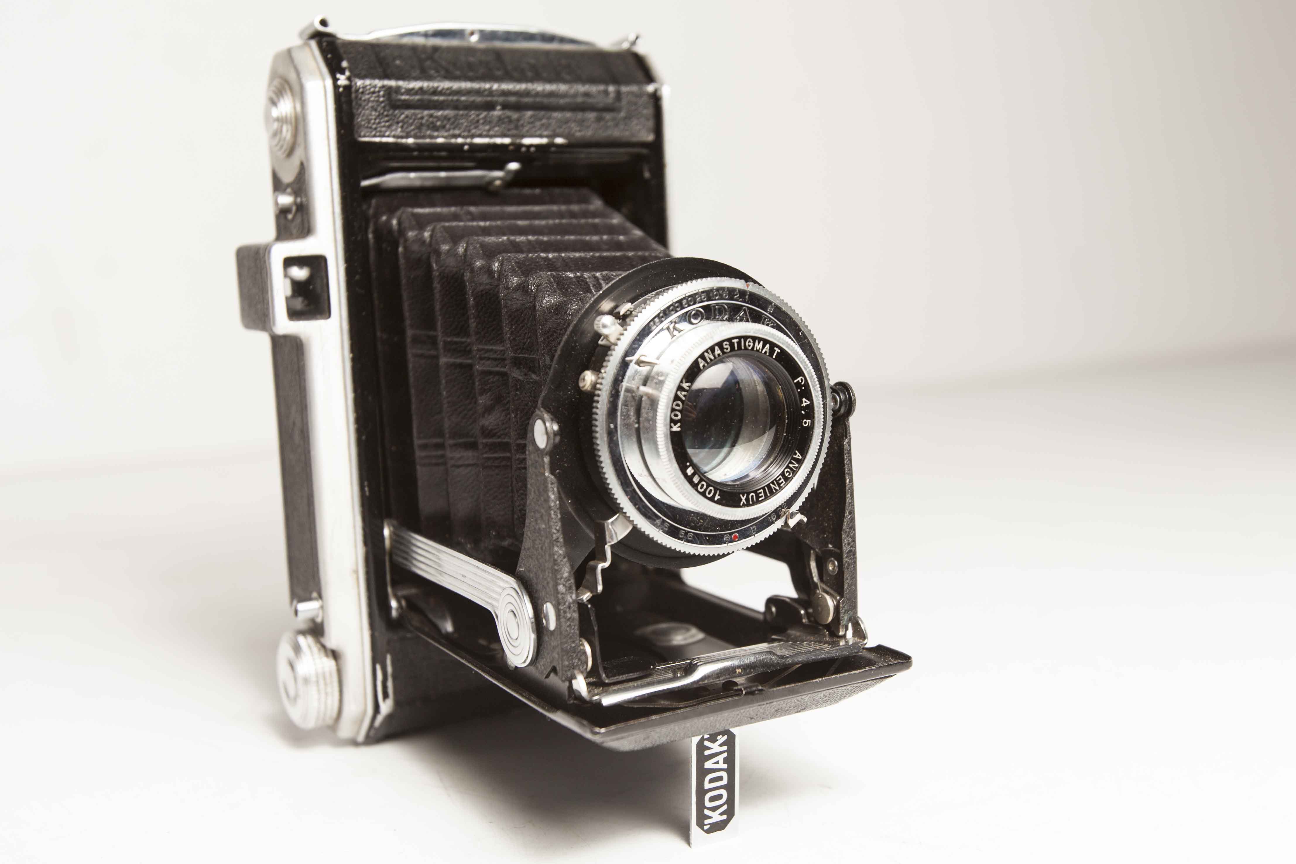 Camera Kodak Folding 620 bellows leather 1950