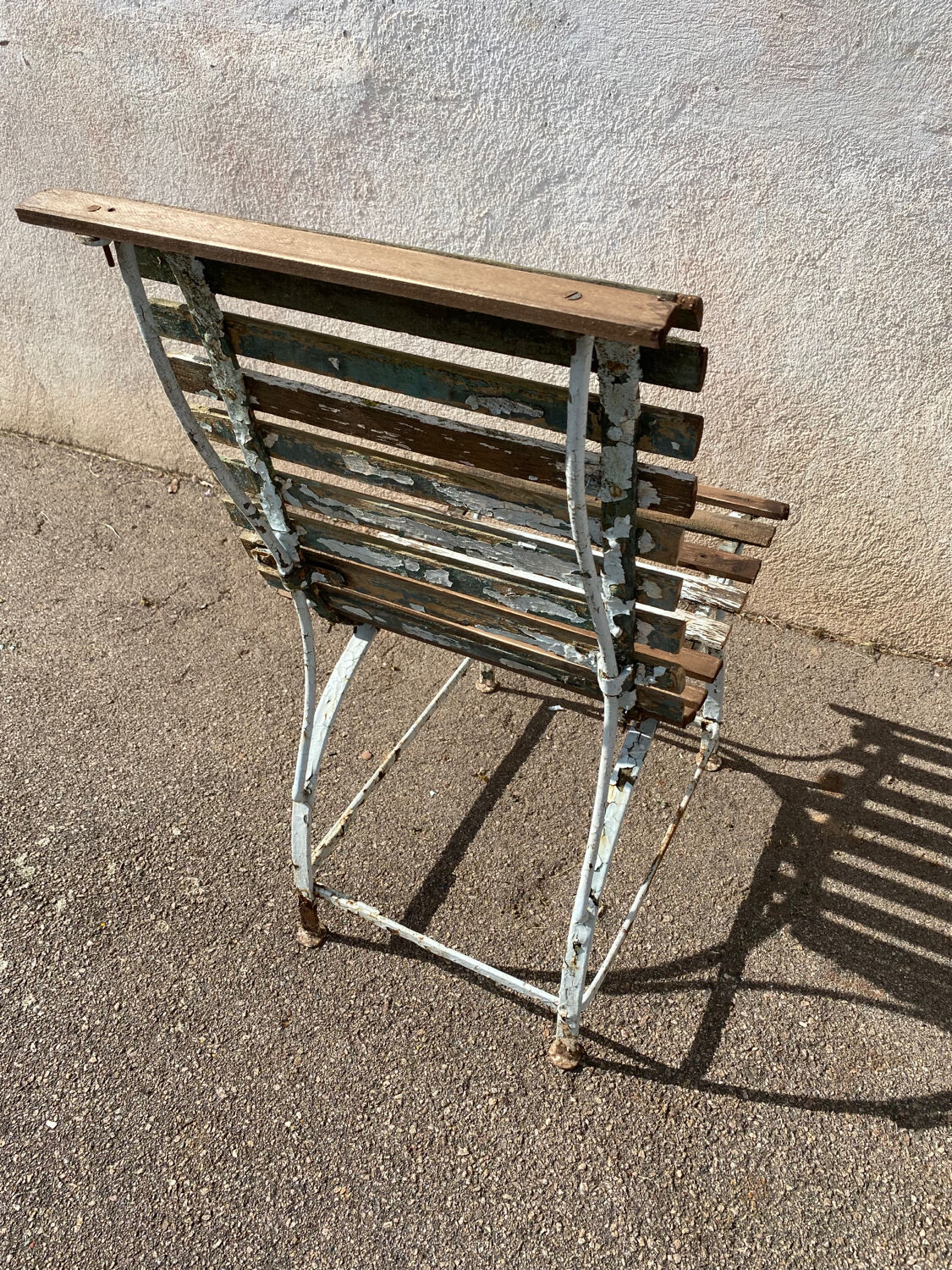 Slatted garden chair