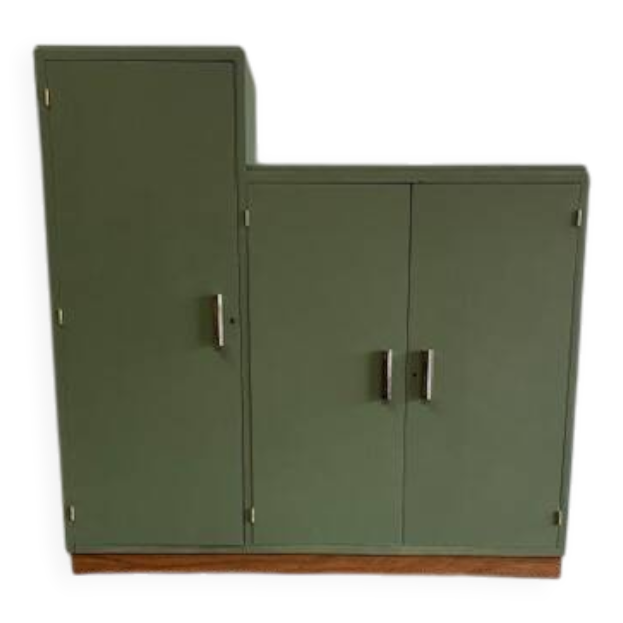 Asymmetrical wardrobe from the 1950s.