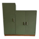 Asymmetrical wardrobe from the 1950s.