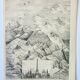 Old engraving 1898, Height, mountain, altitude • Original and vintage lithograph
