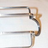 Glass and silver-plated metal butter dish