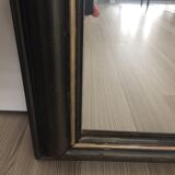 Former mirror black with gold edging 62x82cm