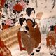 Ancient Japanese porcelain plate – Meiji period, 19th century