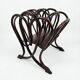 Thonet curved wood magazine rack Art Nouveau
