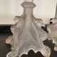 Pair of vintage Val St Lambert candlesticks