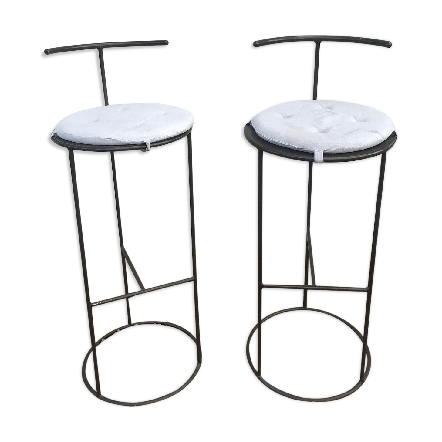 Pair of metal stools