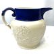 White pitcher blue pattern horses dog style Wedgwood