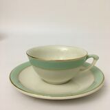 Coffee service stamped "faïencerie d'orchies nord" model "condé"