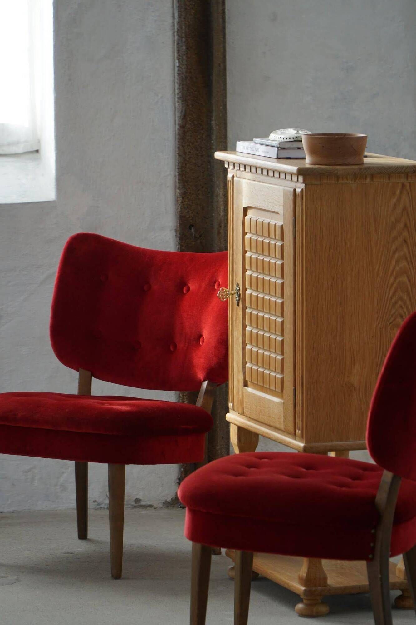 Pair of armchairs Gunnar Thalberg "Vilstol 205", Sweden, mid-century, 1950s
