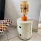 Lampe design Space age vintage années 70 original verre orange