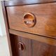 Vintage danish mid century rosewood sliding door cabinet 1960s