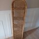 Rattan shelf vintage peacock style