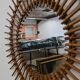 XL sun mirror in rattan, France circa 1960