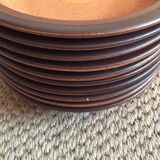 Series of 10 hollow sandstone plates