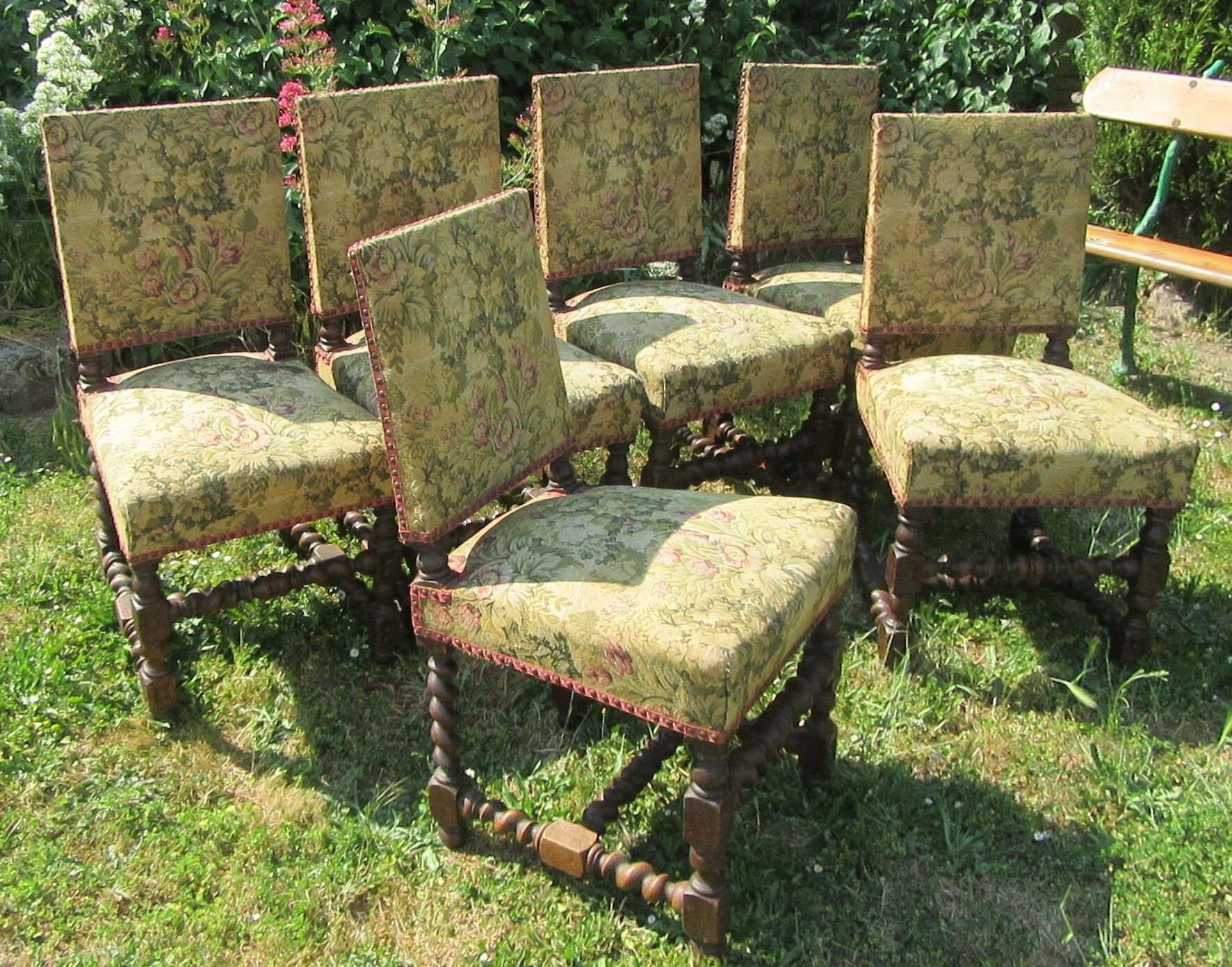 6 louis xiii style chairs