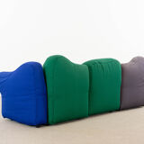 Cannaregio Modular Sofa with Footrest by Gaetano Pesce for Cassina, Italy 1986